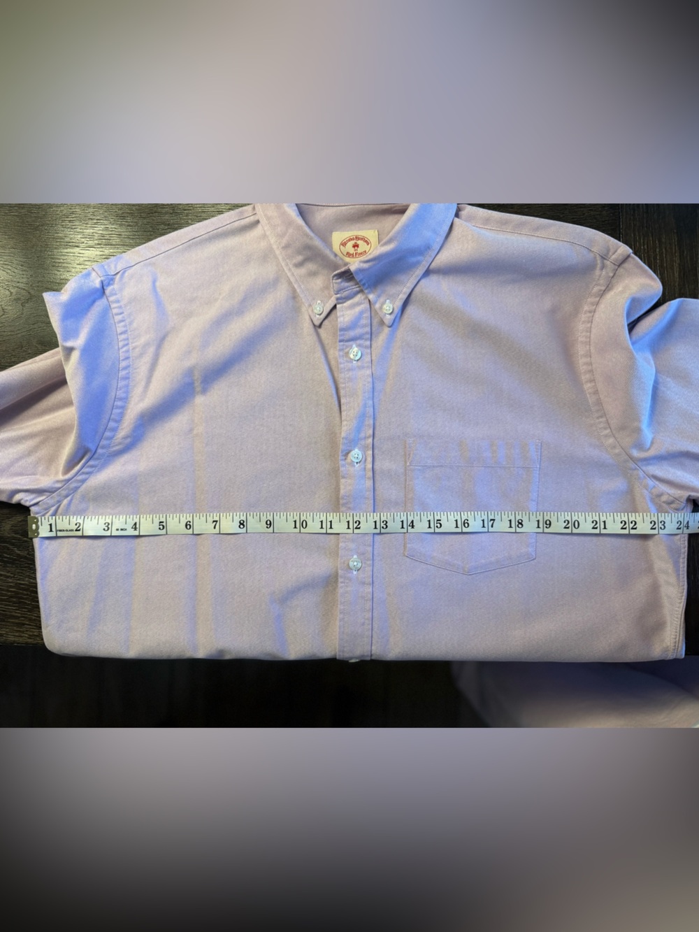 Brooks Brothers Red Fleece Oxford Shirt Mens XL Lavender Purple Button Down - Picture 6 of 6